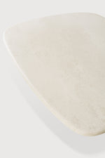 Elements coffee table - Microcement - Off White - pebble shape 134/96/30