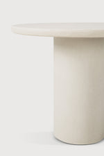 Elements dining table - Microcement - Off White - round 90/90/76