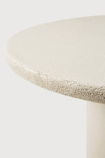 Elements dining table - Microcement - Off White - round 90/90/76