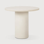 Elements dining table - Microcement - Off White - round 90/90/76