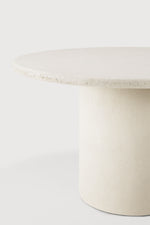 Elements dining table - Microcement - Off White - round 125/125/76